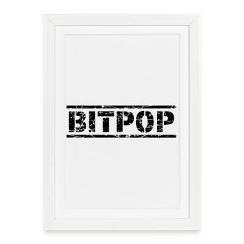 Bitpop - Framed poster (27 × 37 cm) - white - Front