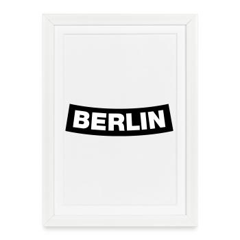 Berlin Chapter Element (JGA MC-Rocker-Design) - Gerahmtes Poster (27 × 37 cm) - Weiß - Vorne