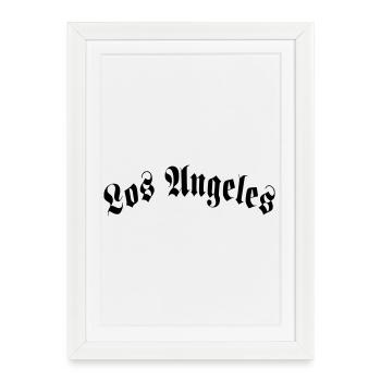 Los Angeles - Affiche encadrée (27 × 37 cm) - blanc - Devant