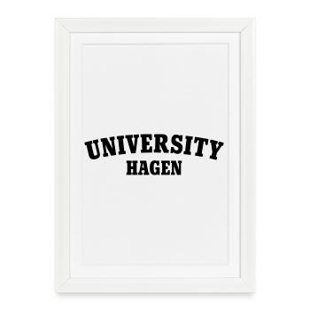University of Hagen - Framed poster (27 × 37 cm) - white - Front