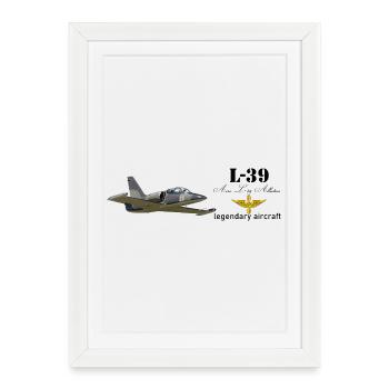 L-39 Albatros - Framed poster (27 × 37 cm) - white - Front