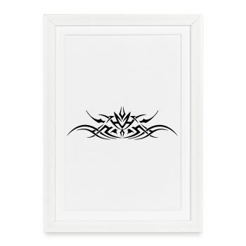 Tribal 3 par Helfspawn - Affiche encadrée (27 × 37 cm) - blanc - Devant