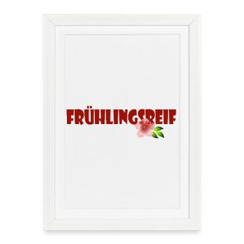 MÛR PRINTANIER - Affiche encadrée (27 × 37 cm) - blanc - Devant