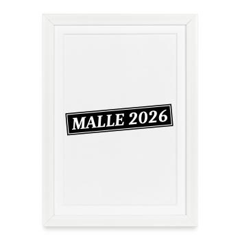 Malle 2026 - Affiche encadrée (27 × 37 cm) - blanc - Devant