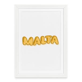 Comic Malta - Framed poster (27 × 37 cm) - white - Front