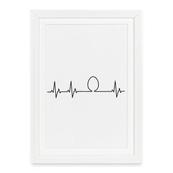 Chicken Fans - Rooster - Rooster - Chick - Egg - Framed poster (27 × 37 cm) - white - Front