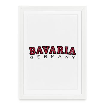 Bavaria Germany - Framed poster (27 × 37 cm) - white - Front