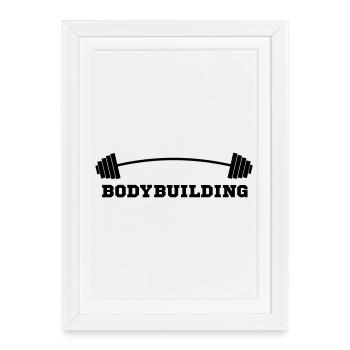 bodybuilder, bodybuilding, fitness, workout, beast - Framed poster (27 × 37 cm) - white - Front