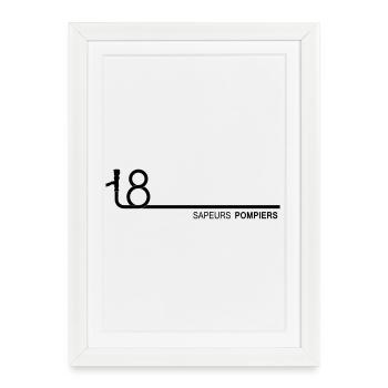 lance_18_3 - Affiche encadrée (27 × 37 cm) - blanc - Devant