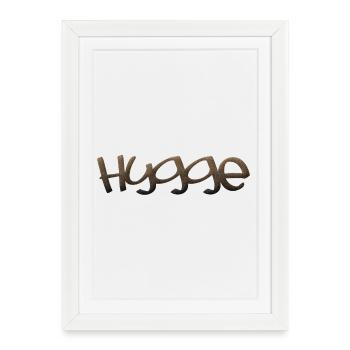 hygge - Affiche encadrée (27 × 37 cm) - blanc - Devant