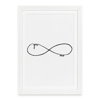 you and me forever - Framed poster (27 × 37 cm) - white - Front