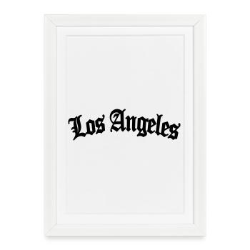Los Angeles - Affiche encadrée (27 × 37 cm) - blanc - Devant