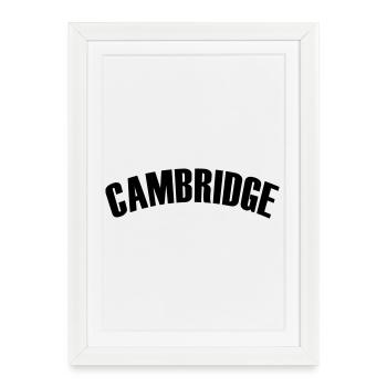 Chemise Cambridge - Affiche encadrée (27 × 37 cm) - blanc - Devant