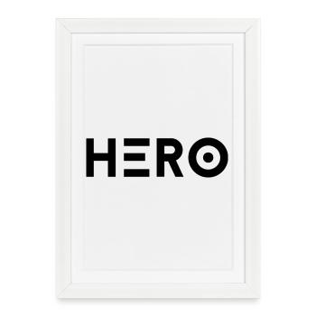 Héros - Détenu - Affiche encadrée (27 × 37 cm) - blanc - Devant