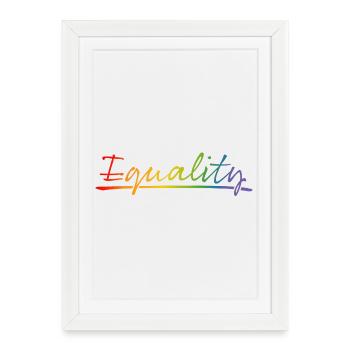 Pride Equality - Framed poster (27 × 37 cm) - white - Front