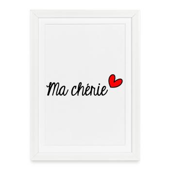 HEART. HEARTS. VALENTINE'S DAY. LOVE. LOVE. COUPLE. - Framed poster (27 × 37 cm) - white - Front
