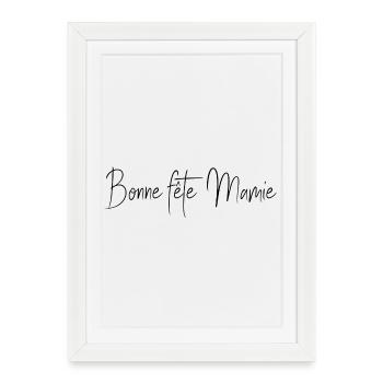 MAMIE - Affiche encadrée (27 × 37 cm) - blanc - Devant