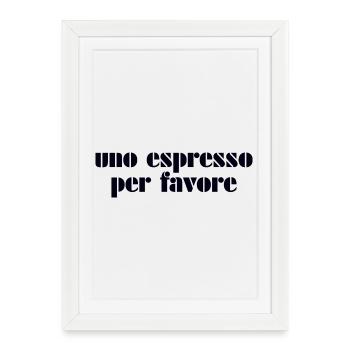 Espresso Italia Italy - Framed poster (27 × 37 cm) - white - Front
