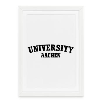 University of Aachen - Framed poster (27 × 37 cm) - white - Front