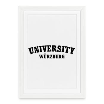 University of Würzburg - Framed poster (27 × 37 cm) - white - Front