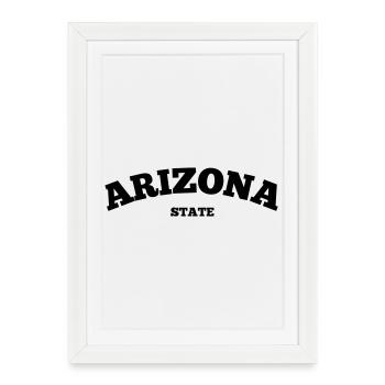 État de l’Arizona - Affiche encadrée (27 × 37 cm) - blanc - Devant