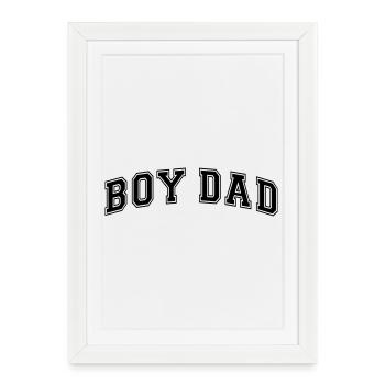 Boy Dad Father of a Son Dad Father's Day - Framed poster (27 × 37 cm) - white - Front