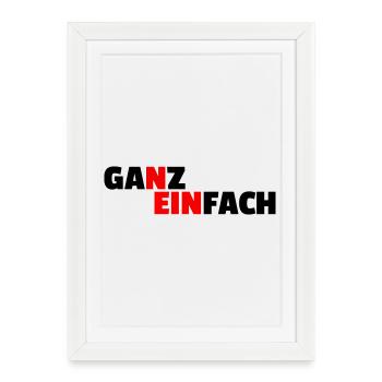 SIMPLEMENT NON - Affiche encadrée (27 × 37 cm) - blanc - Devant