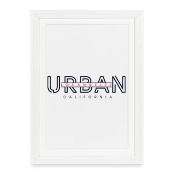 Ville urbaine, Californie - Affiche encadrée (27 × 37 cm) - blanc - Devant