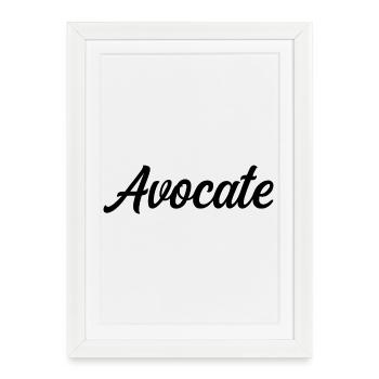 Lawyer Law Justice Court Bar Defence - Framed poster (27 × 37 cm) - white - Front
