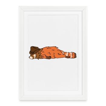18_red_panda - Affiche encadrée (27 × 37 cm) - blanc - Devant