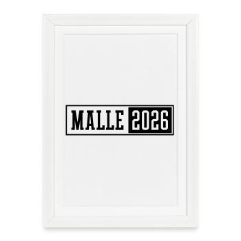Malle 2026 - Affiche encadrée (27 × 37 cm) - blanc - Devant