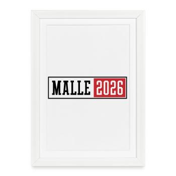 Malle 2026 - Affiche encadrée (27 × 37 cm) - blanc - Devant