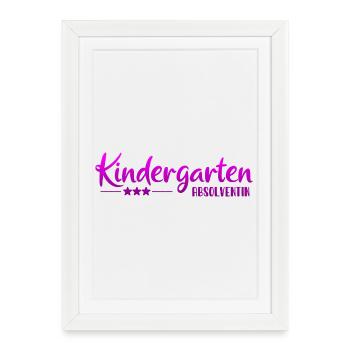 Kindergarten Graduate - School Enrollment - Kita - Framed poster (27 × 37 cm) - white - Front