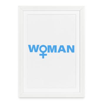 Woman - Framed poster (27 × 37 cm) - white - Front