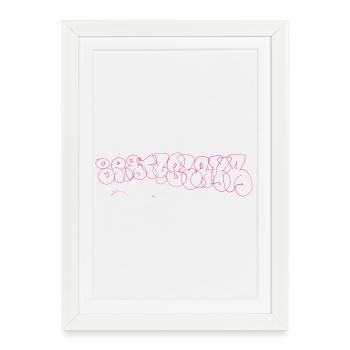 Bratislava Graffiti Souvenir - Framed poster (27 × 37 cm) - white - Front