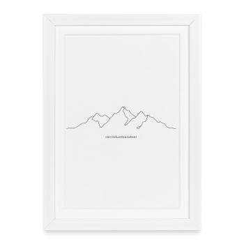 Bündner Härzbluetbündner - Gerahmtes Poster (27 × 37 cm) - Weiß - Vorne