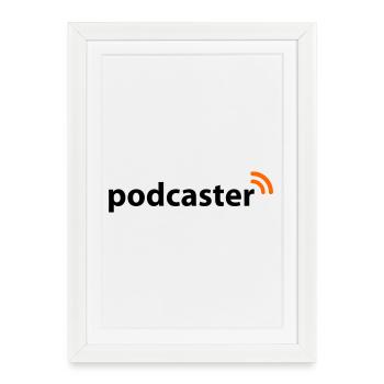 Podcaster | Funk | Wlan - Framed poster (27 × 37 cm) - white - Front