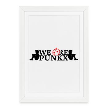 Nous sommes Punkx - Affiche encadrée (27 × 37 cm) - blanc - Devant