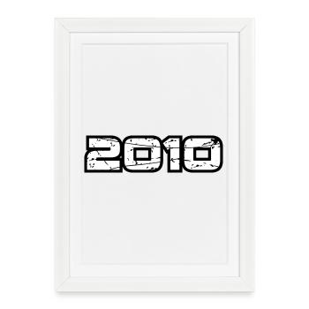 2010 - Framed poster (27 × 37 cm) - white - Front