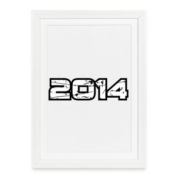 2014 - Affiche encadrée (27 × 37 cm) - blanc - Devant