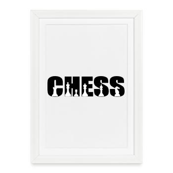 Chess - Framed poster (27 × 37 cm) - white - Front