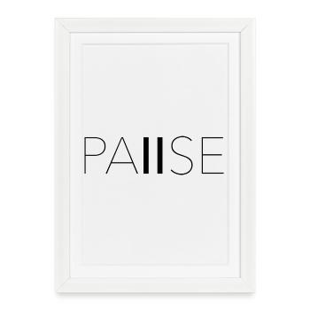PAIISE - Affiche encadrée (27 × 37 cm) - blanc - Devant