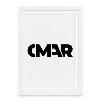 Omar Nom Arabe Prénom Cadeau - Affiche encadrée (27 × 37 cm) - blanc - Devant