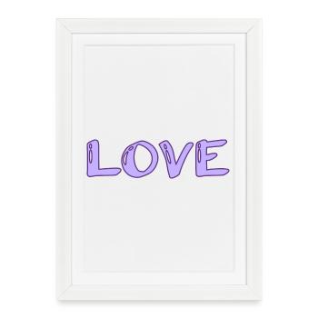 SAINT VALENTINE. bachelorette party. I LOVE YOU. I LOVE YOU. LOVE - Framed poster (27 × 37 cm) - white - Front