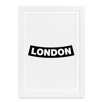 London Chapter Element (Bachelor Party MC Rocker Design) - Framed poster (27 × 37 cm) - white - Front