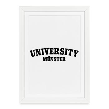 University of Münster - Framed poster (27 × 37 cm) - white - Front