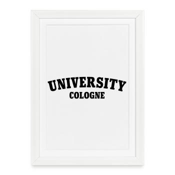 University Cologne - Framed poster (27 × 37 cm) - white - Front