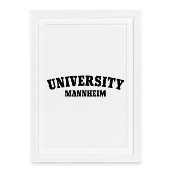 University of Mannheim - Framed poster (27 × 37 cm) - white - Front