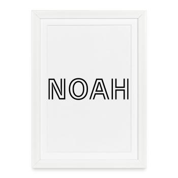 Noah - Framed poster (27 × 37 cm) - white - Front