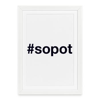 Sopot Polska, Pologne - Affiche encadrée (27 × 37 cm) - blanc - Devant